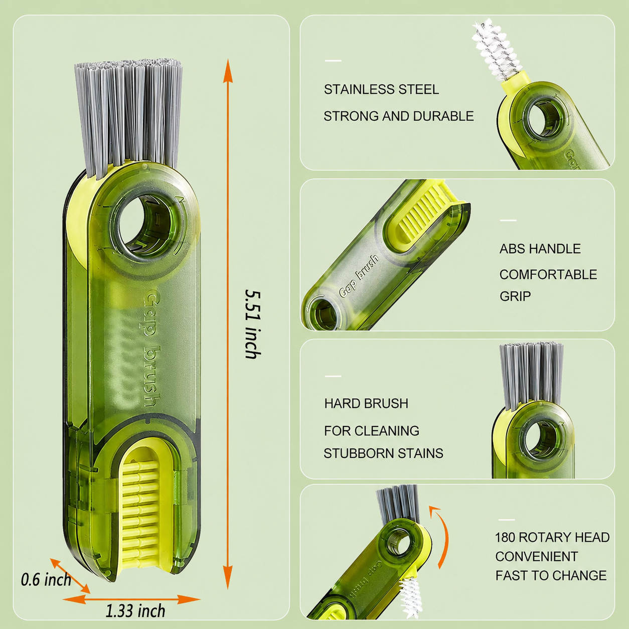 3 in 1 Tiny Gap Cleaning Brush