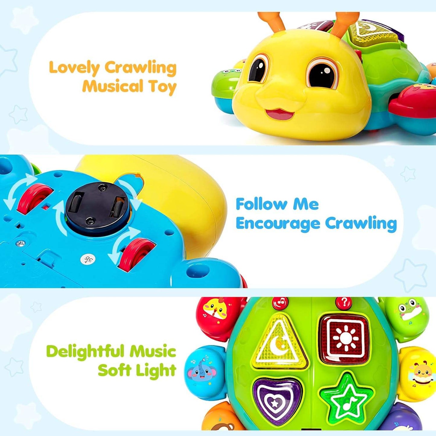 Musical Baby Crawling Toy