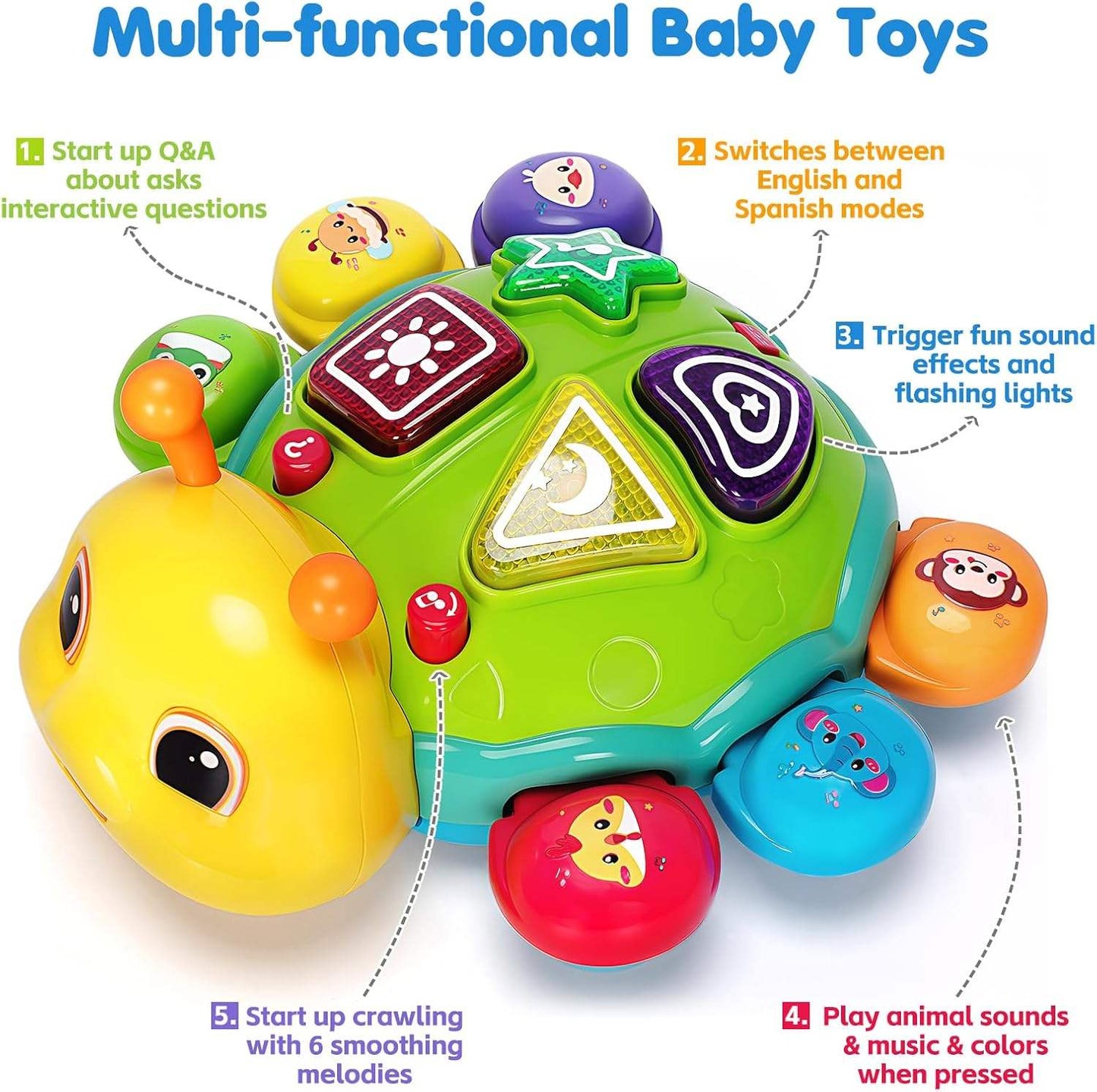 Musical Baby Crawling Toy